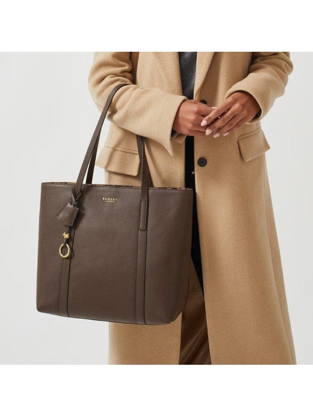 Radley London Museum Street Large Open-Top Tote In Dark Brown, Nwt — image 2 of 8